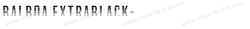 balboa extrablack字体转换
